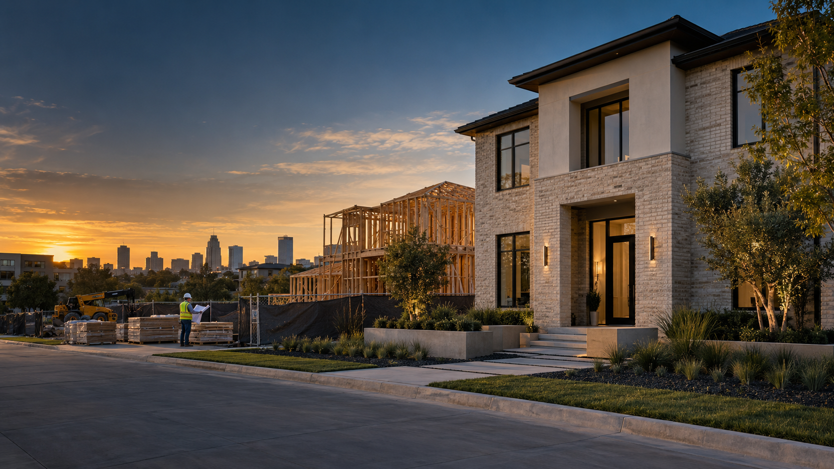 New residential construction and completed development